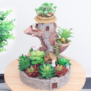Luxe Hut On Tree Succulent Pot